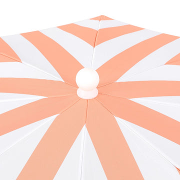 Mariner 6.5 ft. Classic Cottage Fringe Tassel Market Beach Umbrella